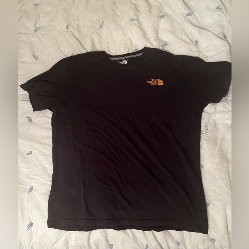 “The North Face” Black and Orange T-Shirt